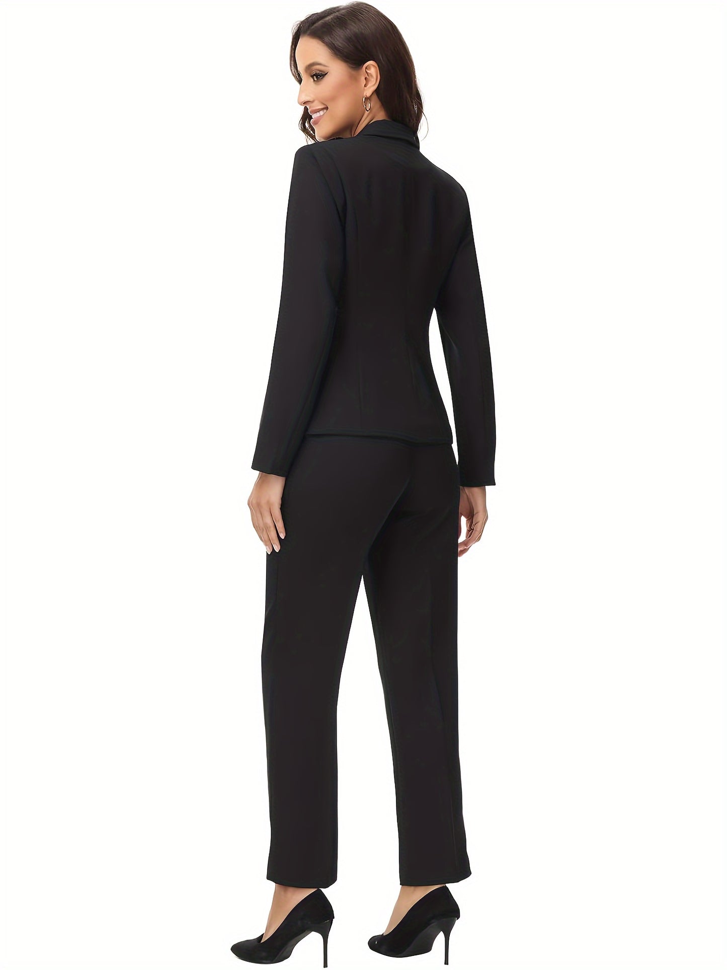 Plus Size Elegant Work Pantsuits