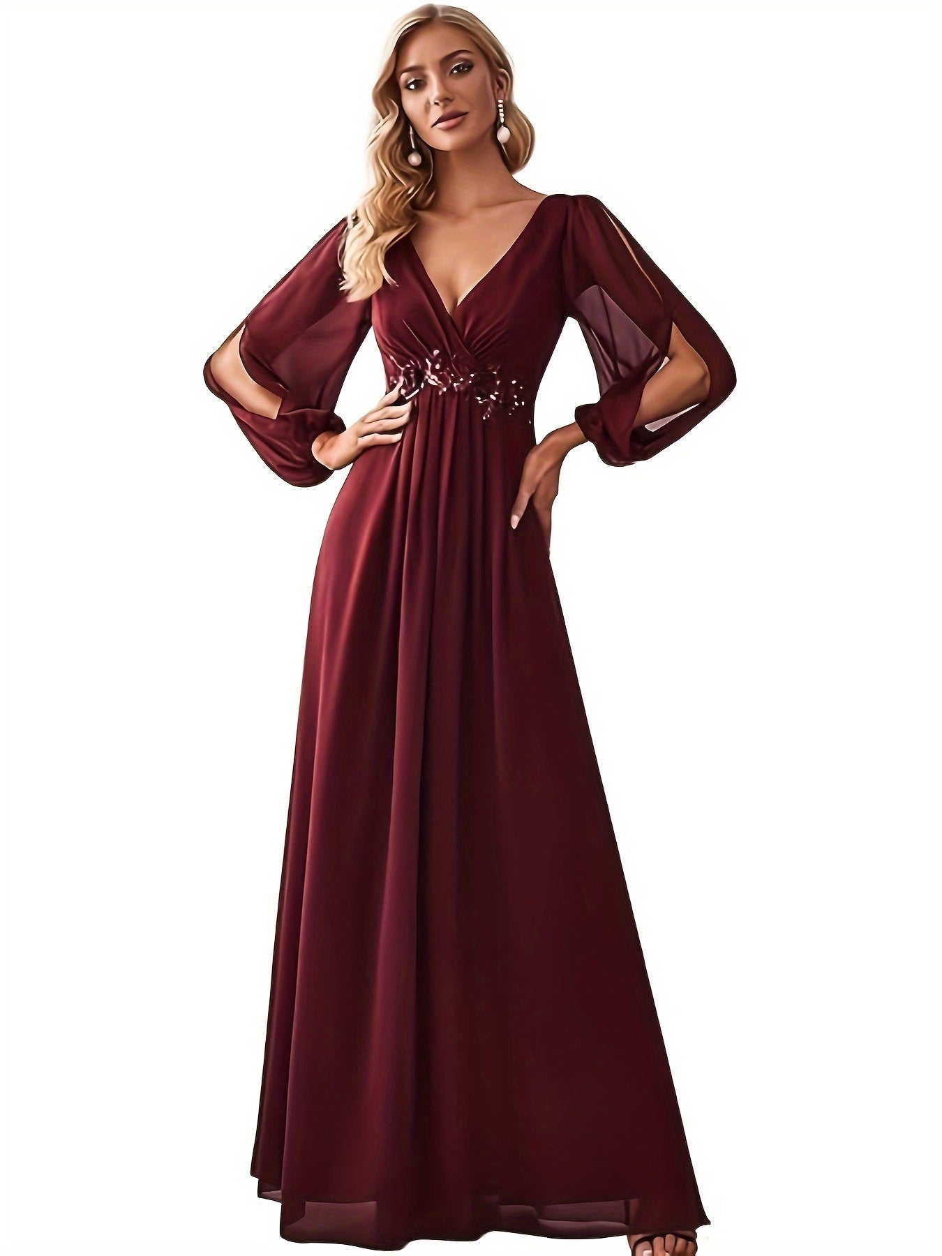 Plus Size Chiffon Bridesmaid Evening Gowns