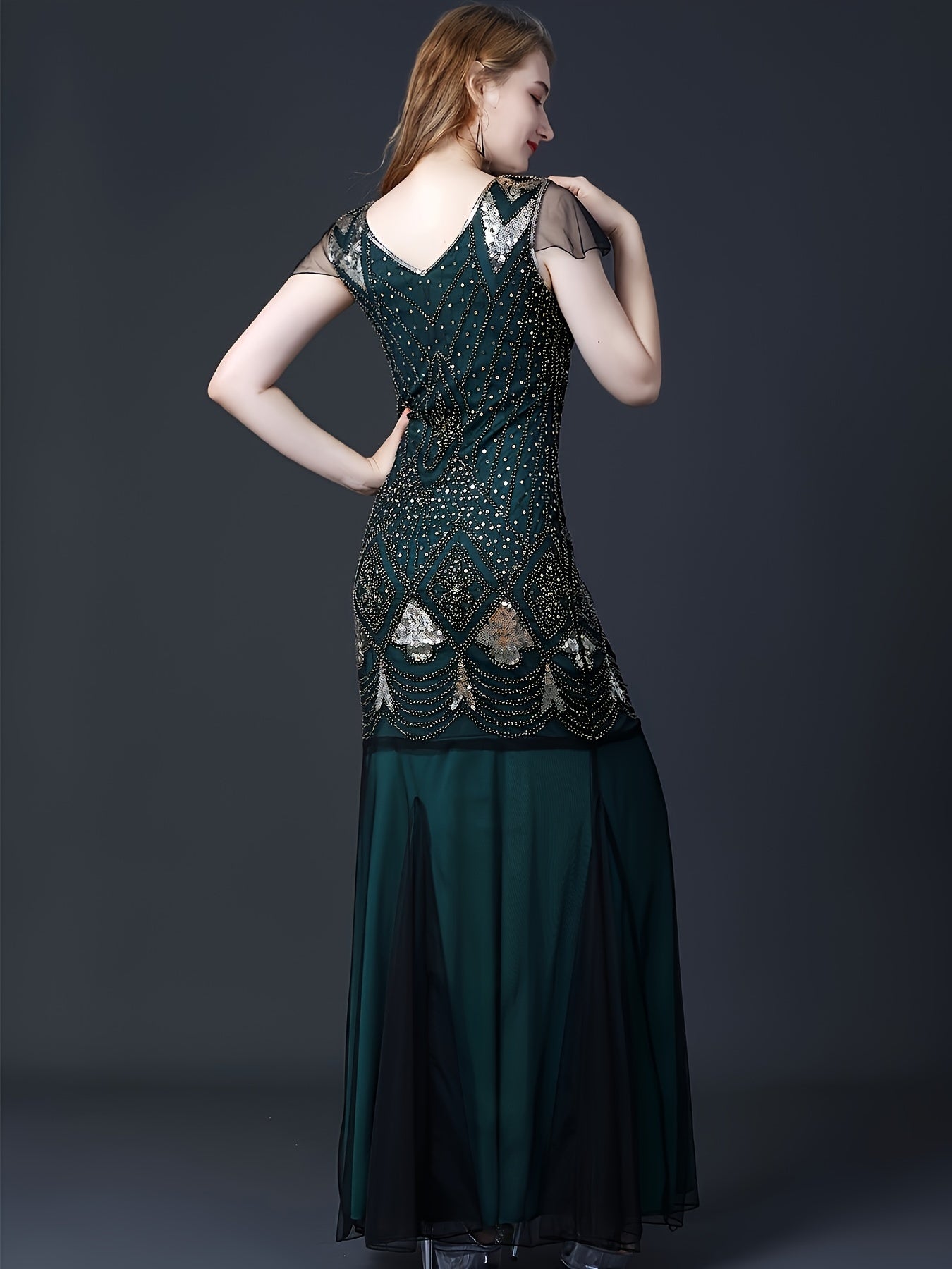 Plus Size Sequin 1920s Flapper Dress