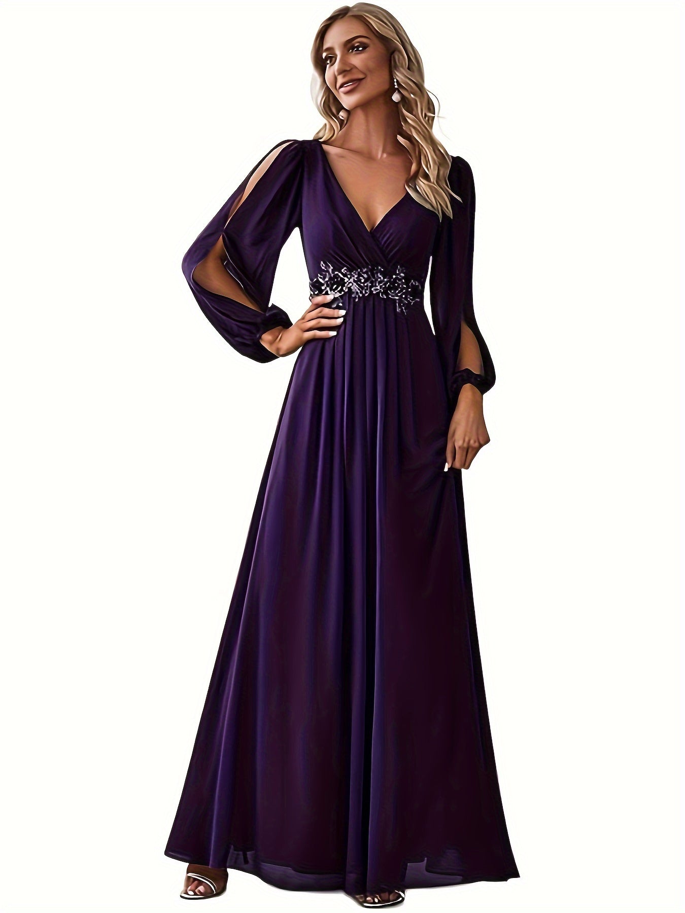 Plus Size Chiffon Bridesmaid Evening Gowns