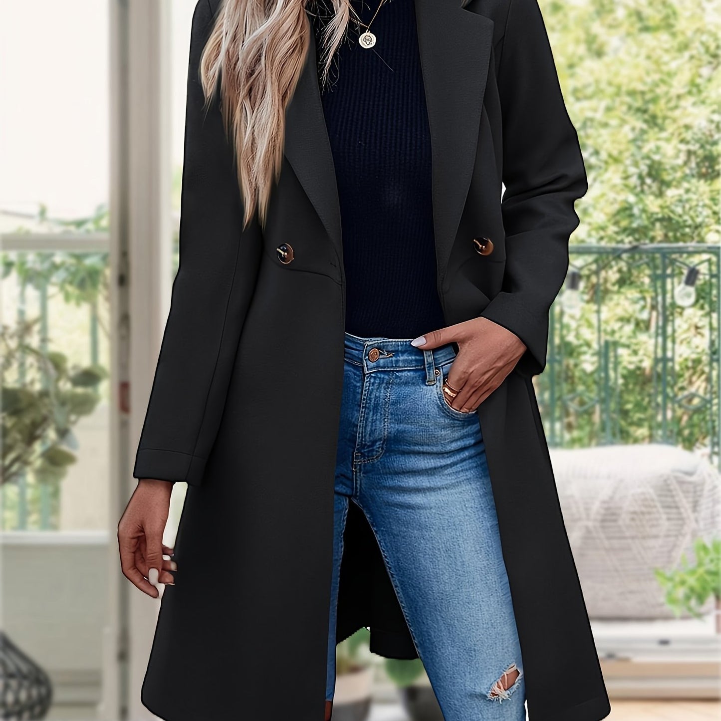 Womens Trench Coats Double Breasted