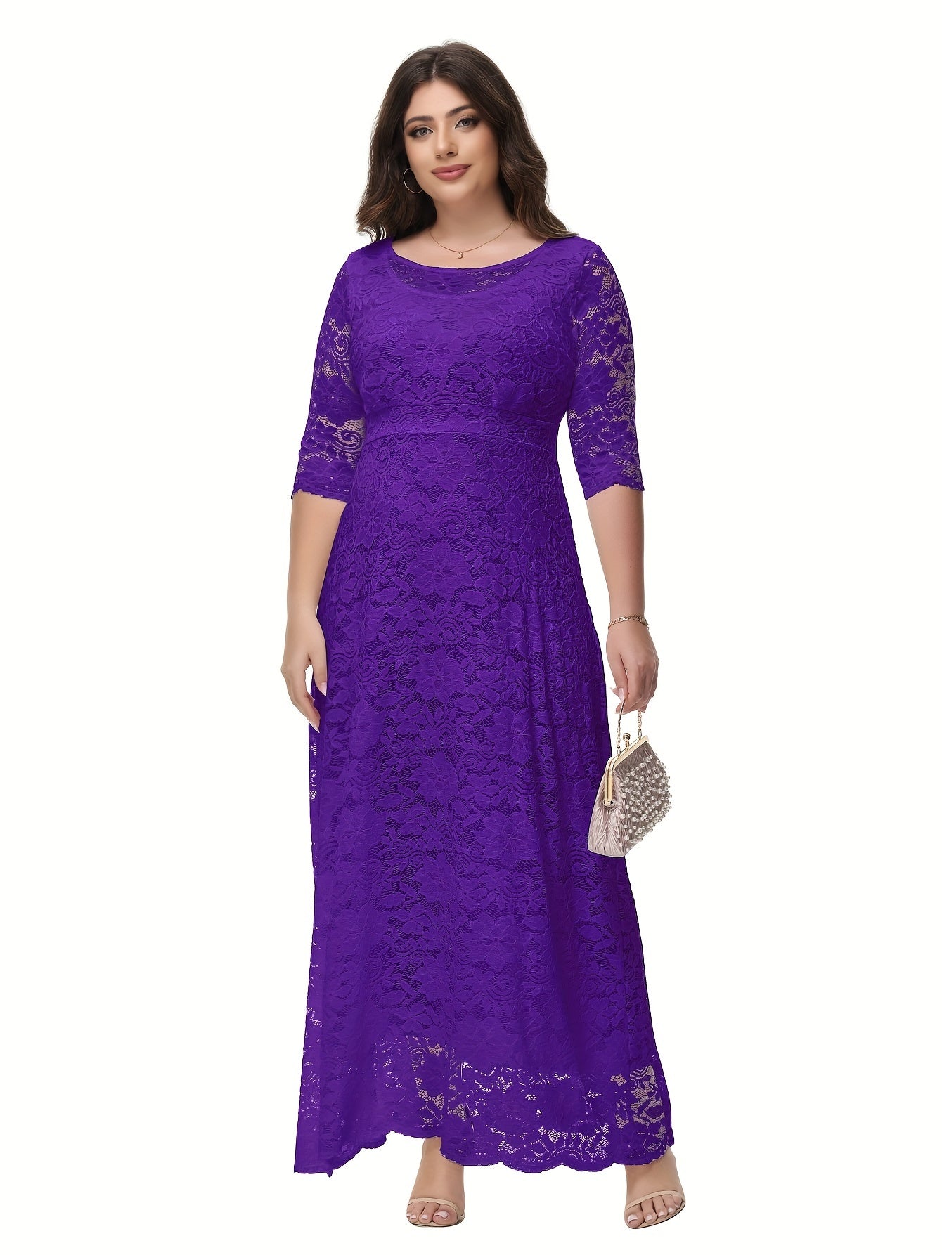 Plus Size Elegant  Evening Bridesmaid Dresses