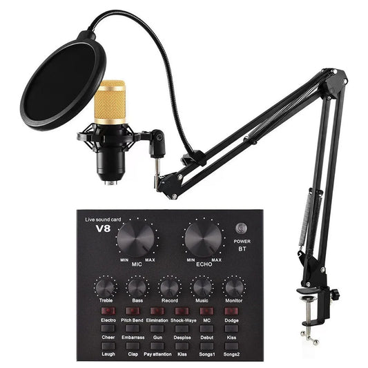 Live Sound card audio mixer with Speech converter