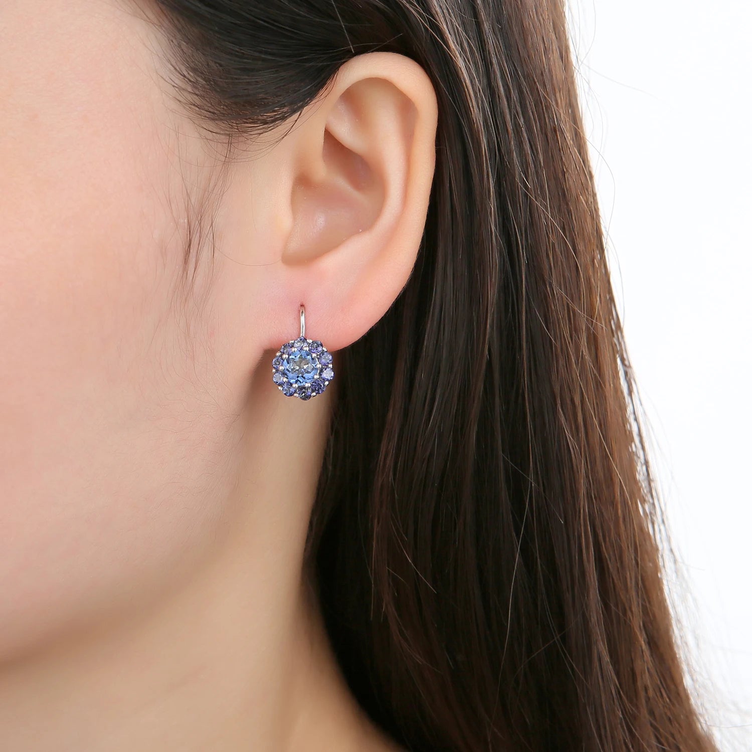 Blue Mystic Quartz Statement Earrings - All About Variety