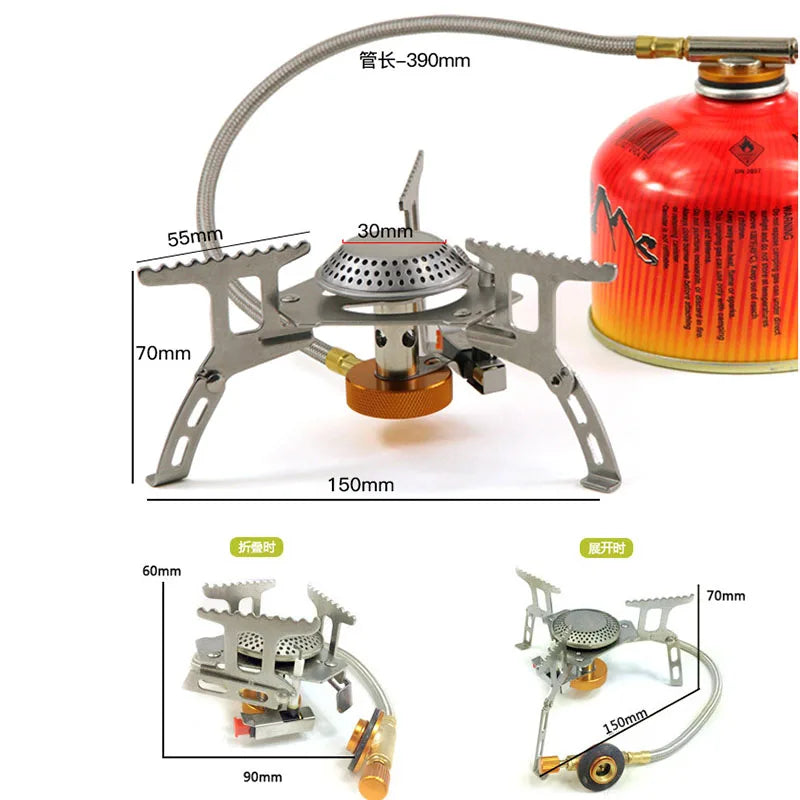 New portable camping gas stove