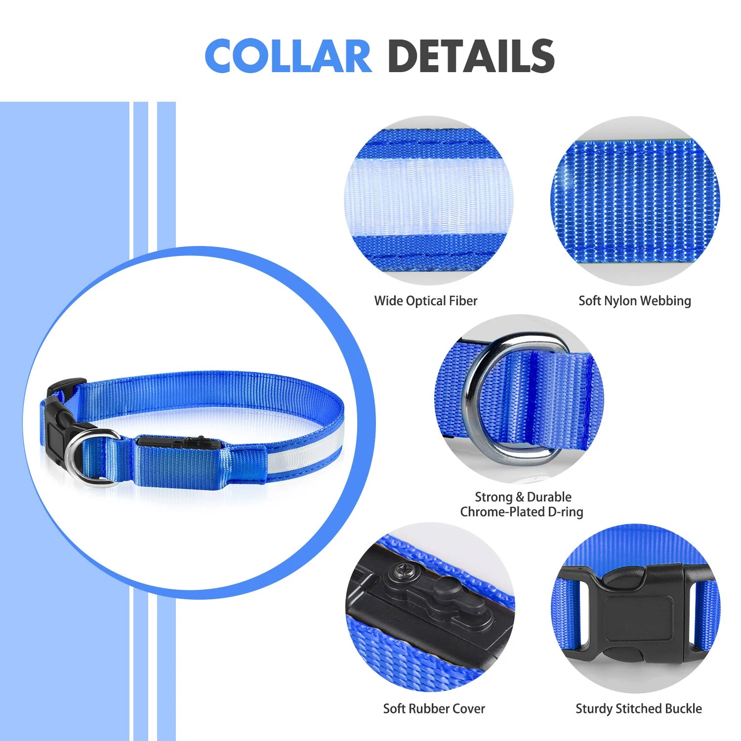 Luminous Dog  Waterpoof Safety Collars - All About Variety