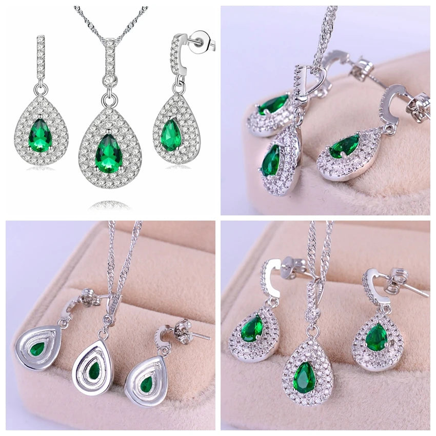 Green African Jewelry Set for Women