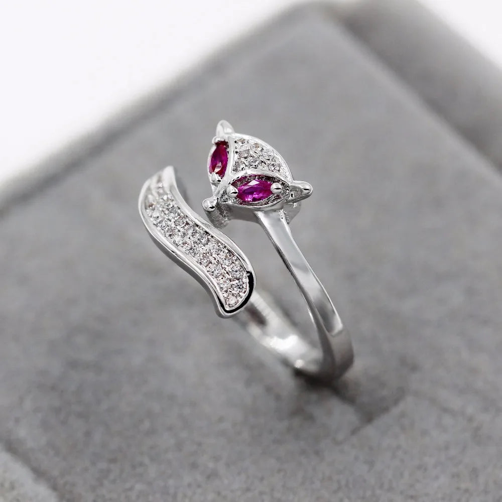 Pink Fox Rings for Women