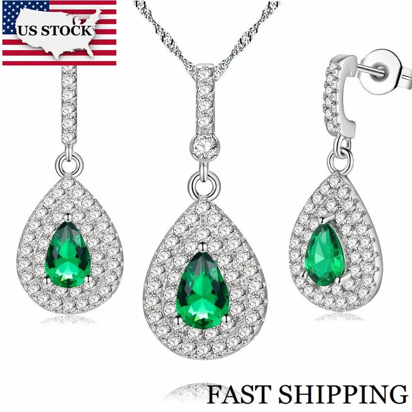 Green African Jewelry Set for Women