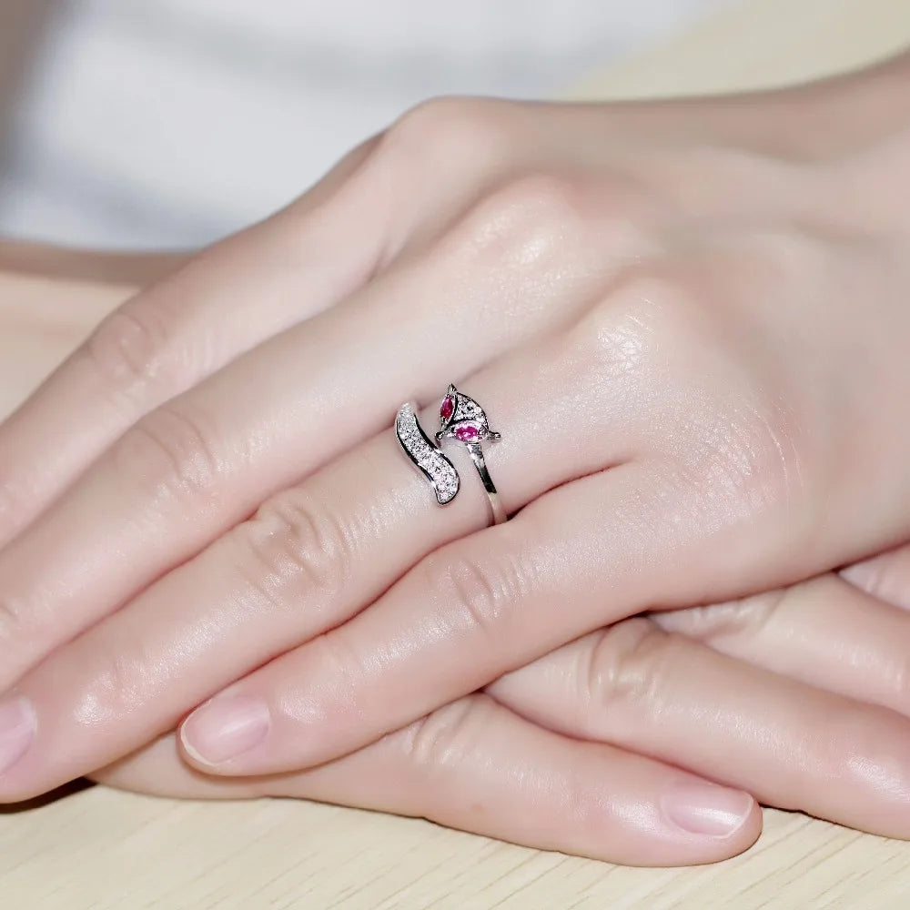 Pink Fox Rings for Women