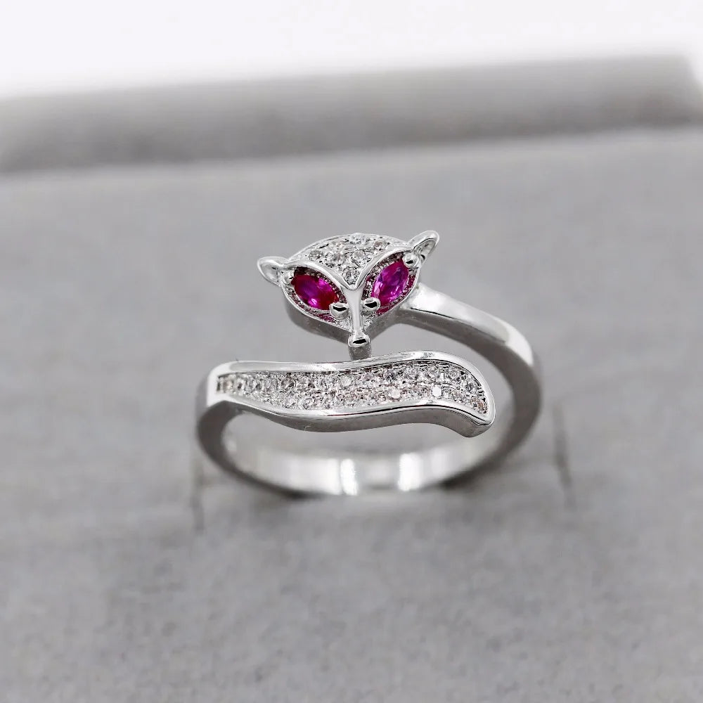 Pink Fox Rings for Women