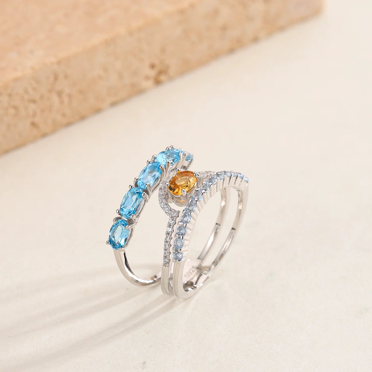 Birthstone Multi Gemstone Topaz  Ring - All About Variety