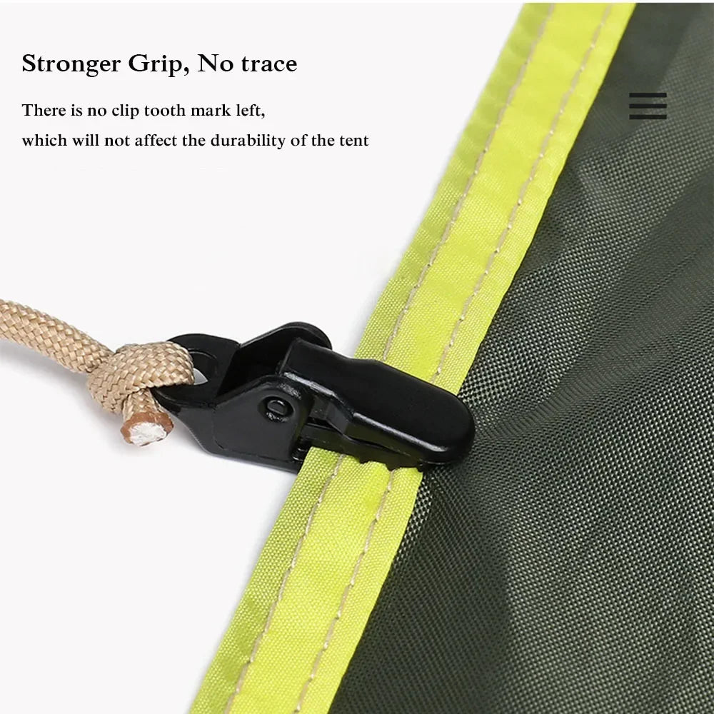 Awning Clamp, Tarp Clips, Snap Hangers for Tents