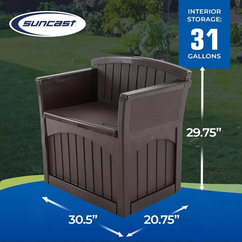 31 Gallon Patio Seat Storage and Bench - All About Variety