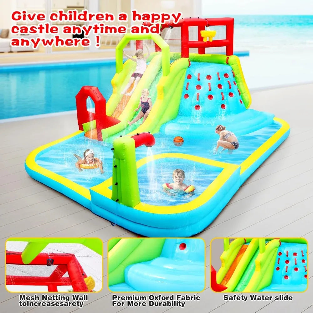 Inflatable Water Slide with splash pool - All About Variety