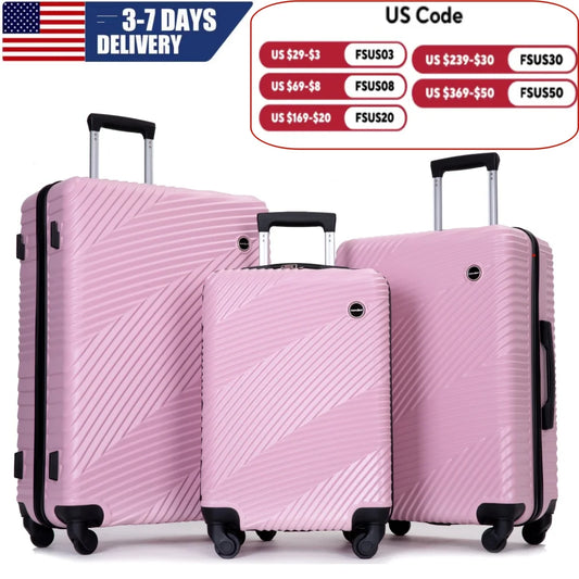 3 Piece Hardside Lightweight luggage 20" 24" 28"