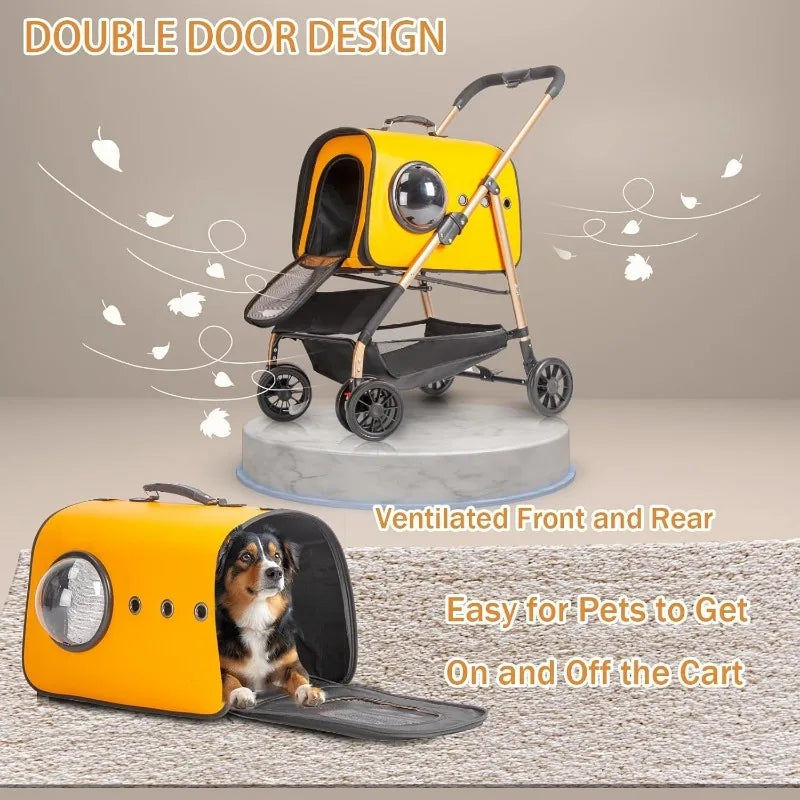 3 in 1 Stroller for Medium, Small Dogs