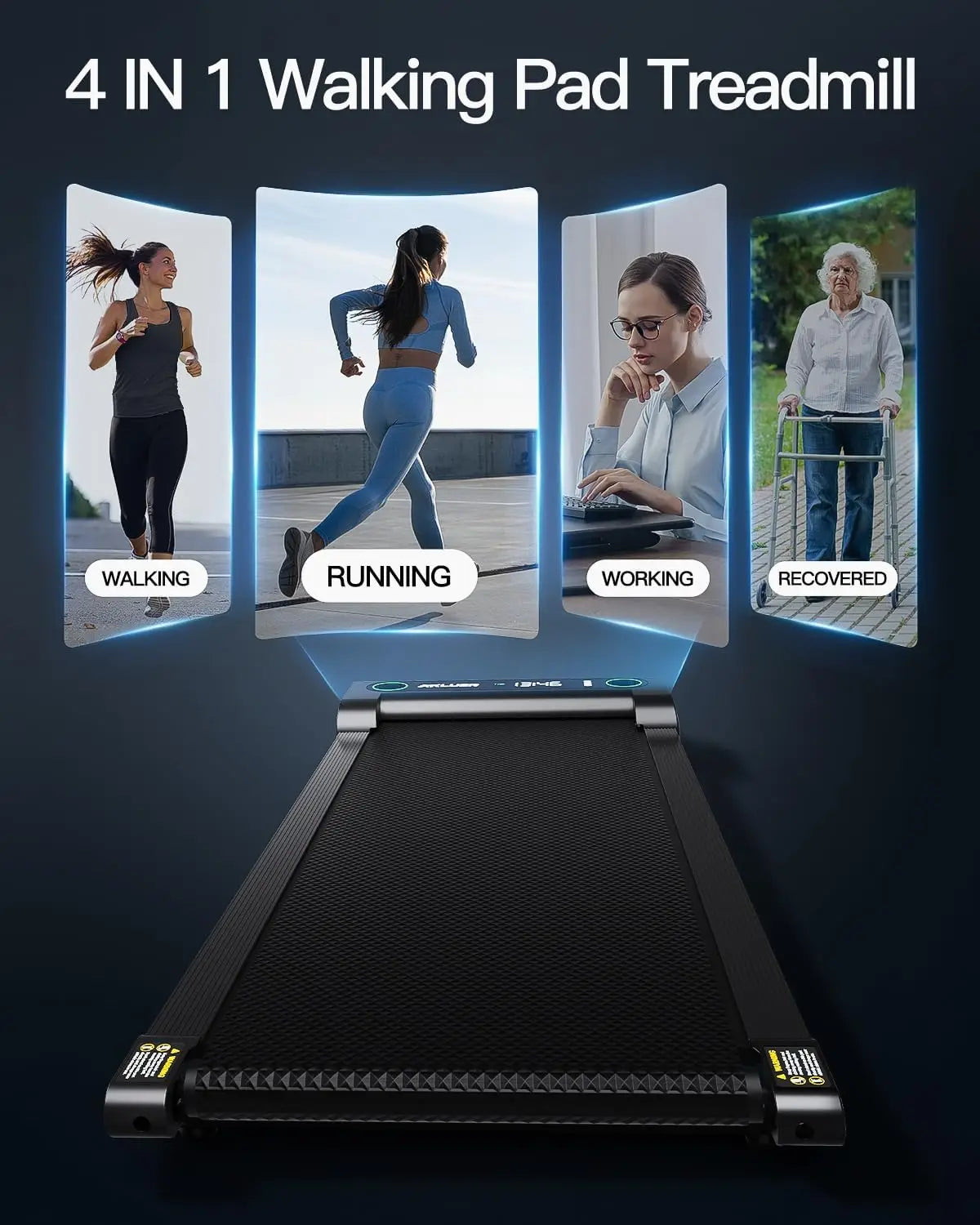 2.5HP Under Desk Treadmill with Remote Control