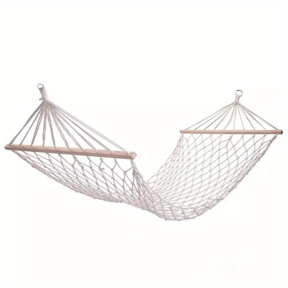 Cotton Rope Hammock Hanging Bed for Outdoors