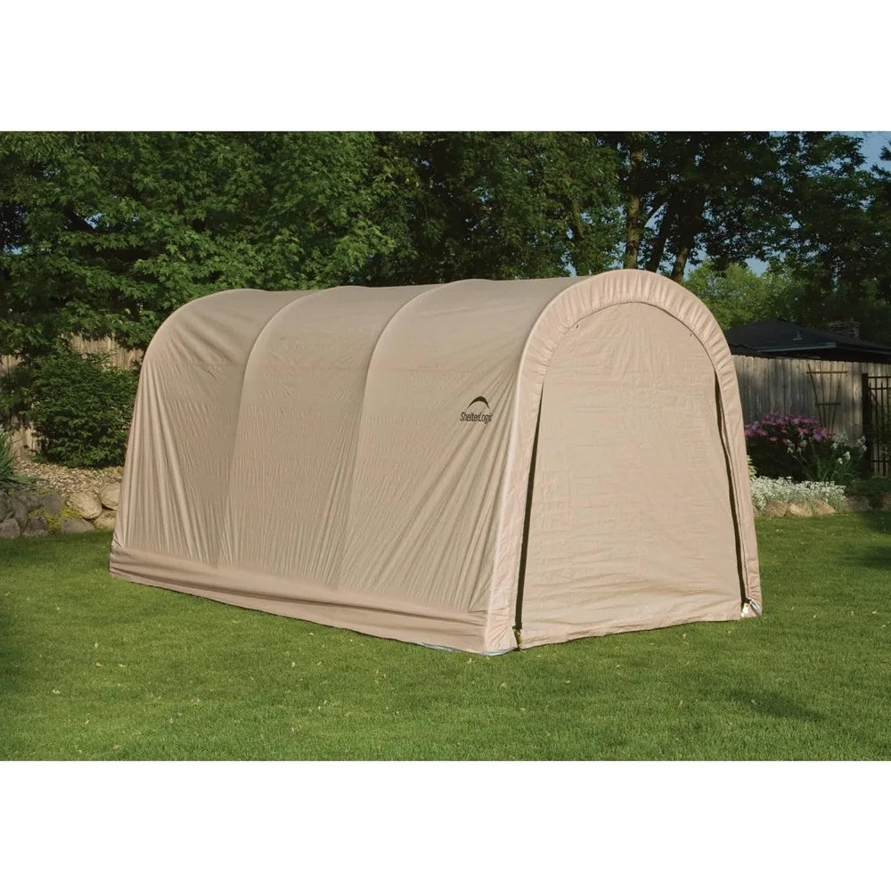 10' x 15' x 8' All-Steel Metal Instant  Auto Shelter