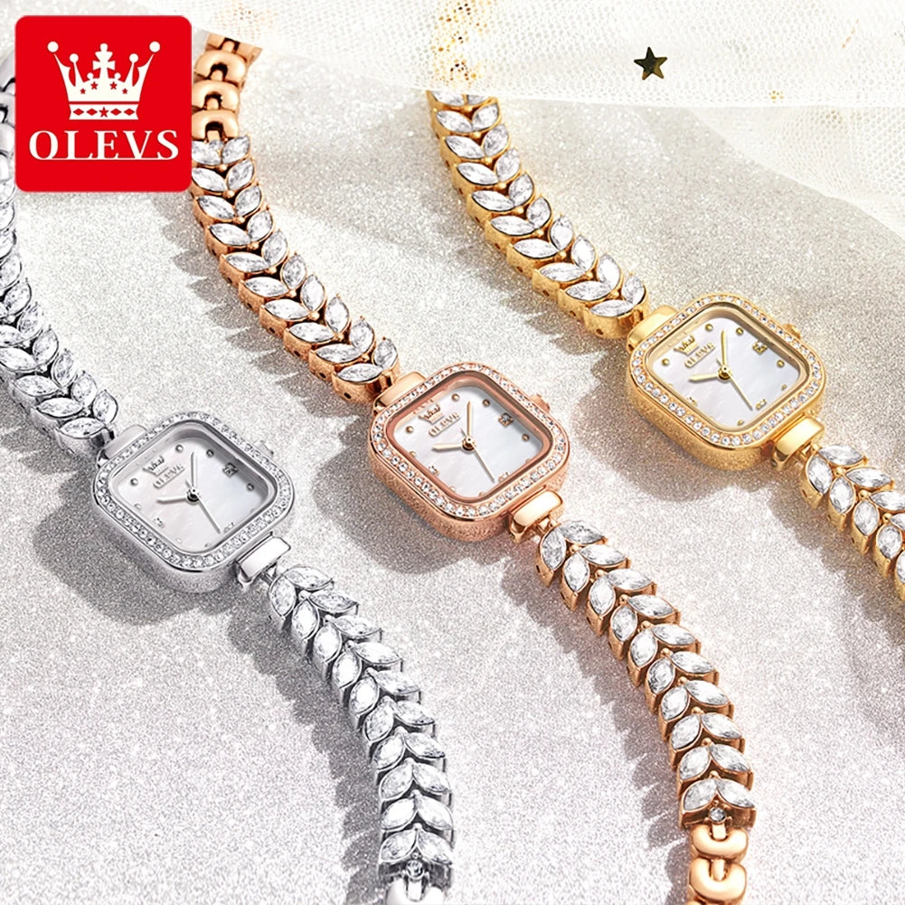 Luxury Square Diamond Dial Ladies' Watches - All About Variety