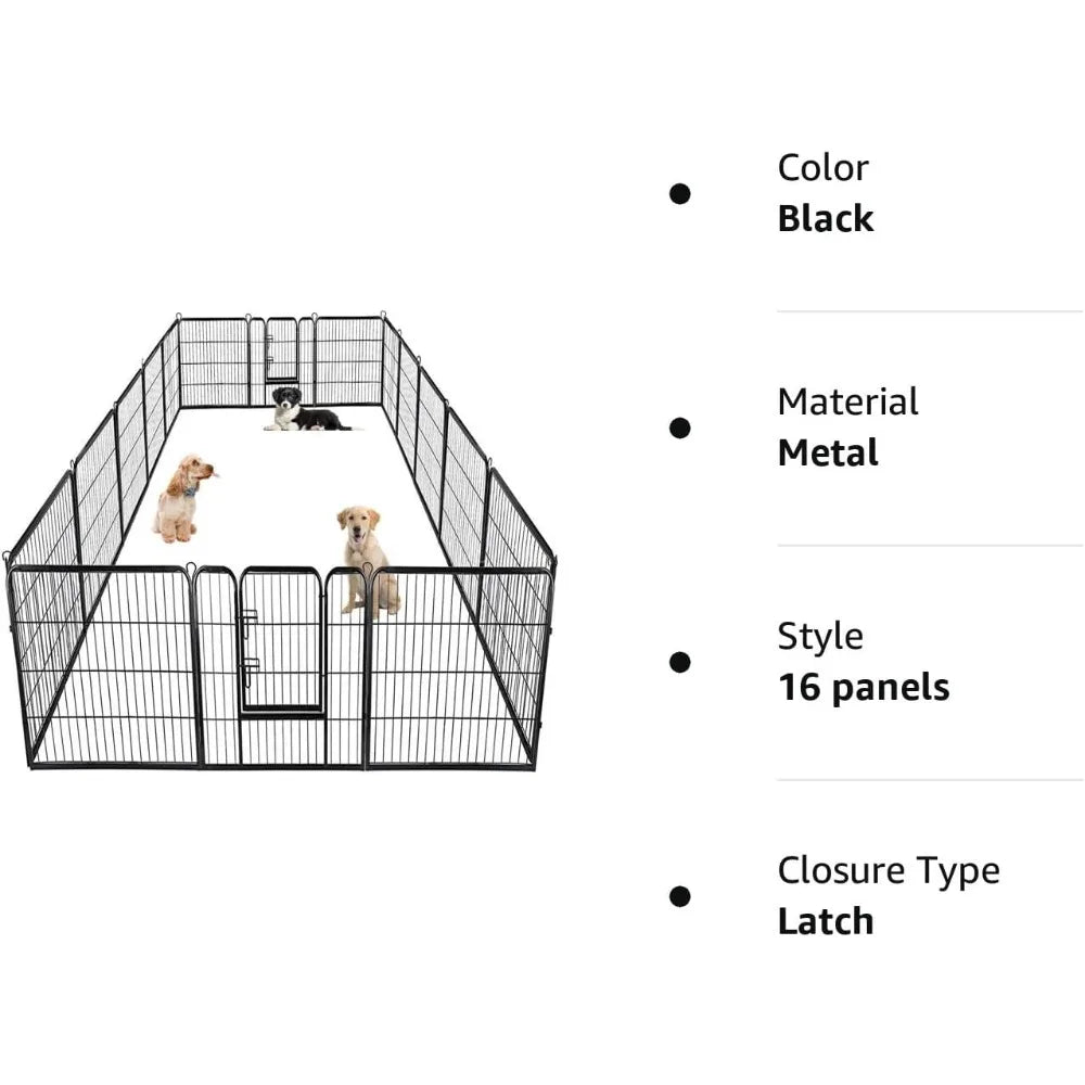 40 inch 16 Panels Exercise Pen with Doors