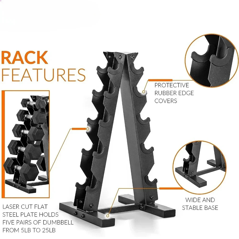 Dumbbell Set with Rack | Multiple Options  Fitness Equipment - All About Variety