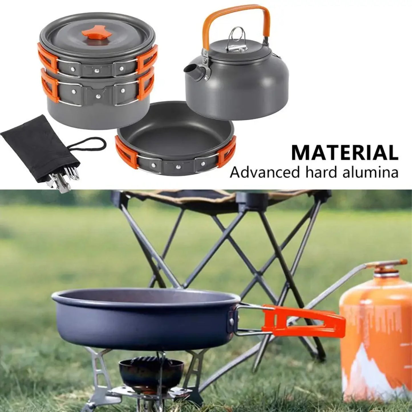 Camping Outdoor Aluminum Cooking Set