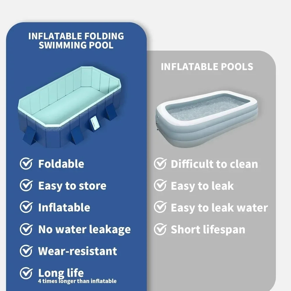 Foldable Non-InflatableOutdoor Swimming Pool - All About Variety