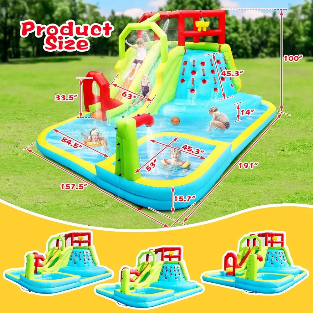 Inflatable Water Slide with splash pool - All About Variety