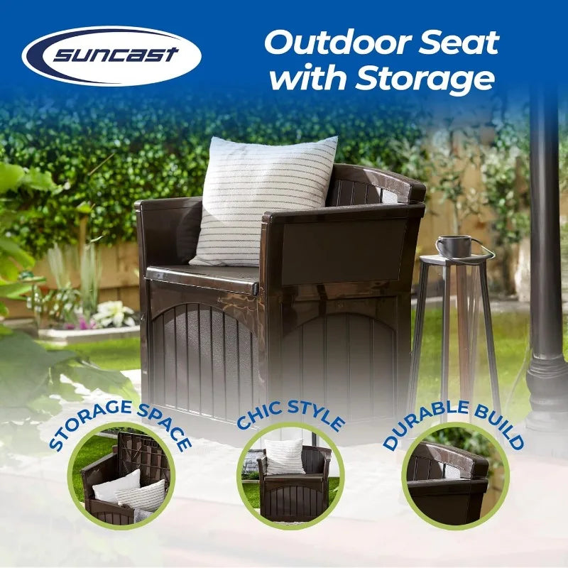 31 Gallon Patio Seat Storage and Bench - All About Variety