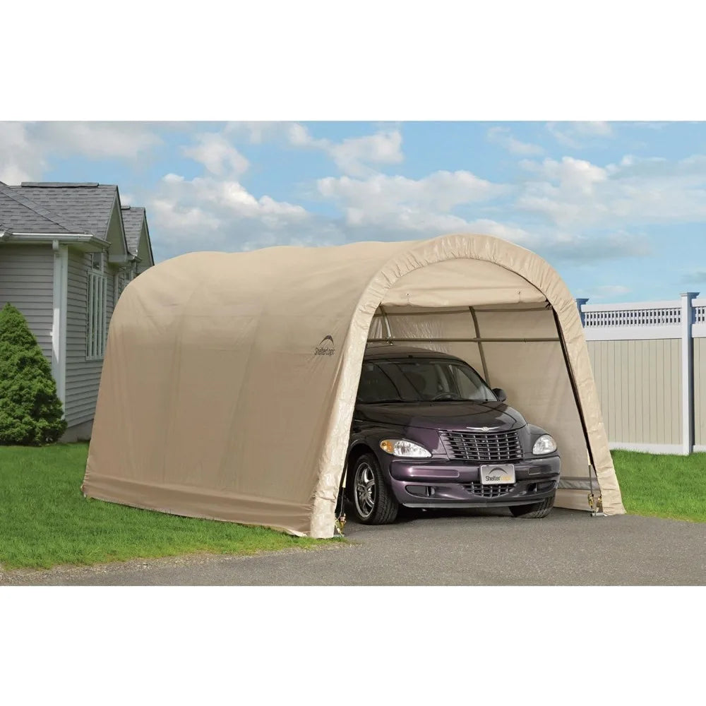 10' x 15' x 8' All-Steel Metal Instant  Auto Shelter