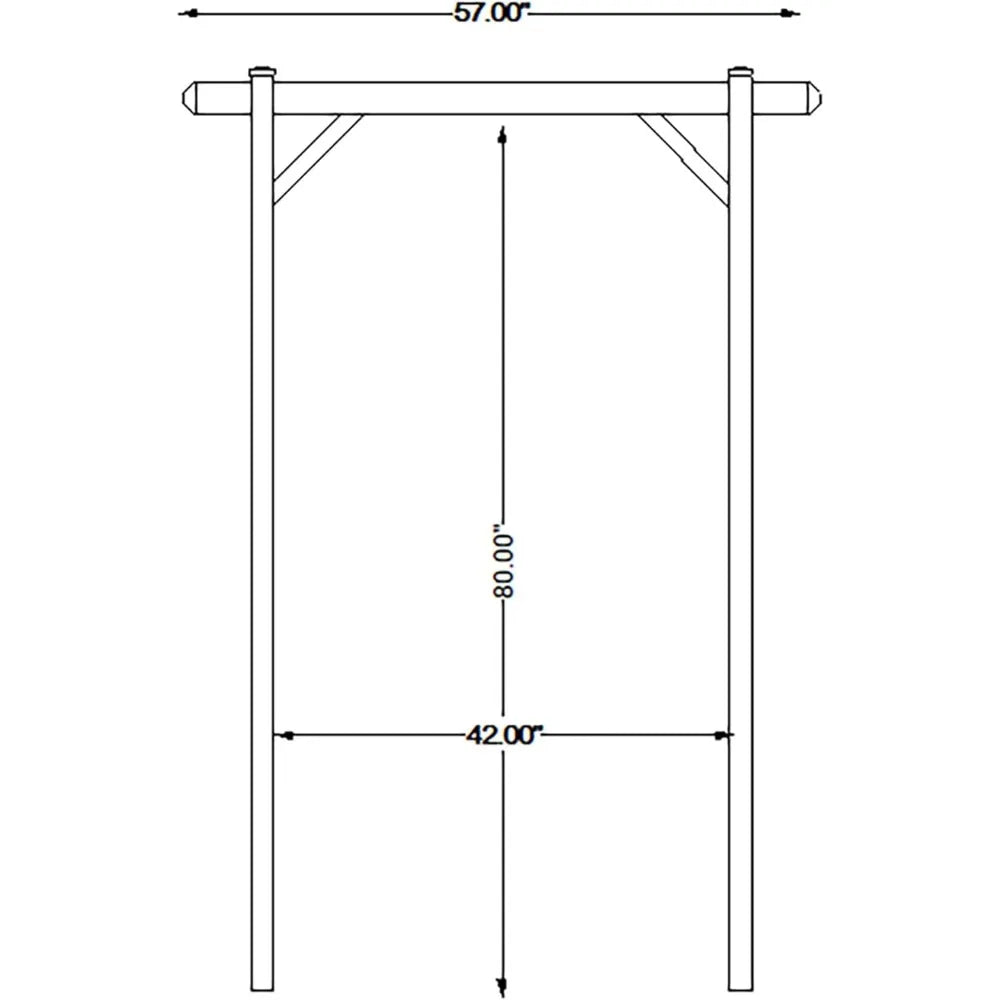 Elmwood Arbor, 57 by 85 Inch - All About Variety