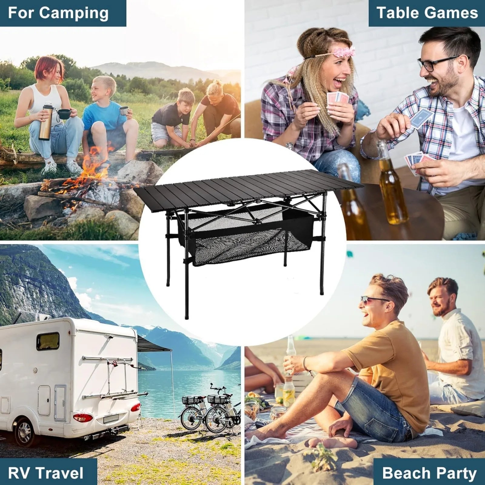 Outdoor Folding Portable Picnic Camping Table - All About Variety