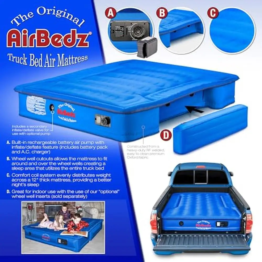 Full Size Air Mattress Portable Built-In Pump