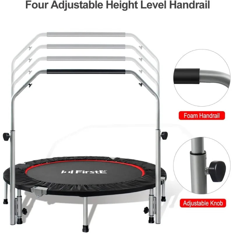 Foldable Fitness Trampolines with 4 Level Adjustable Heights - All About Variety