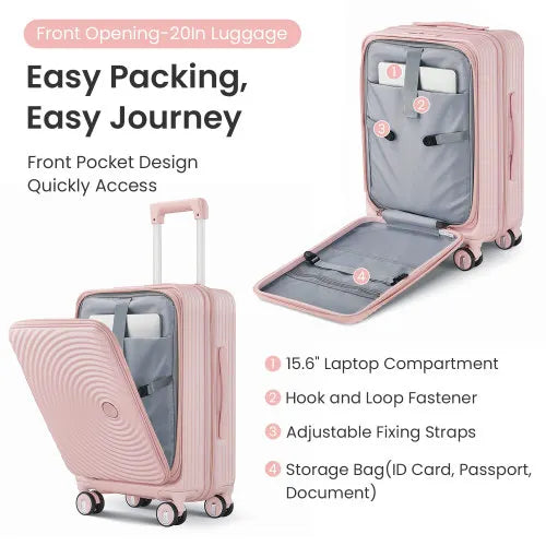 3 Piece Expandable Carry On Luggage TSA Approved