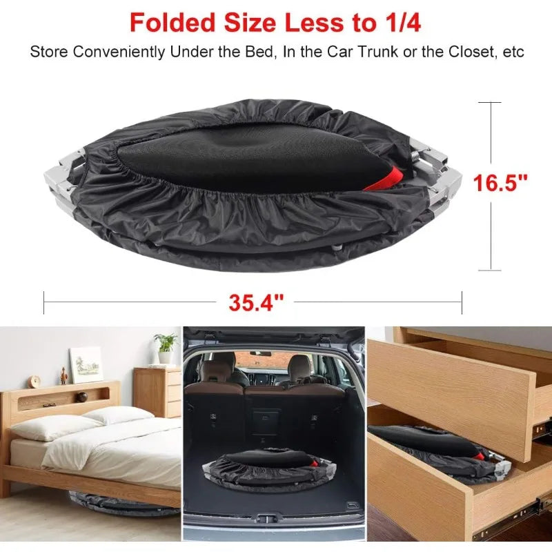 Foldable Fitness Trampolines with 4 Level Adjustable Heights - All About Variety