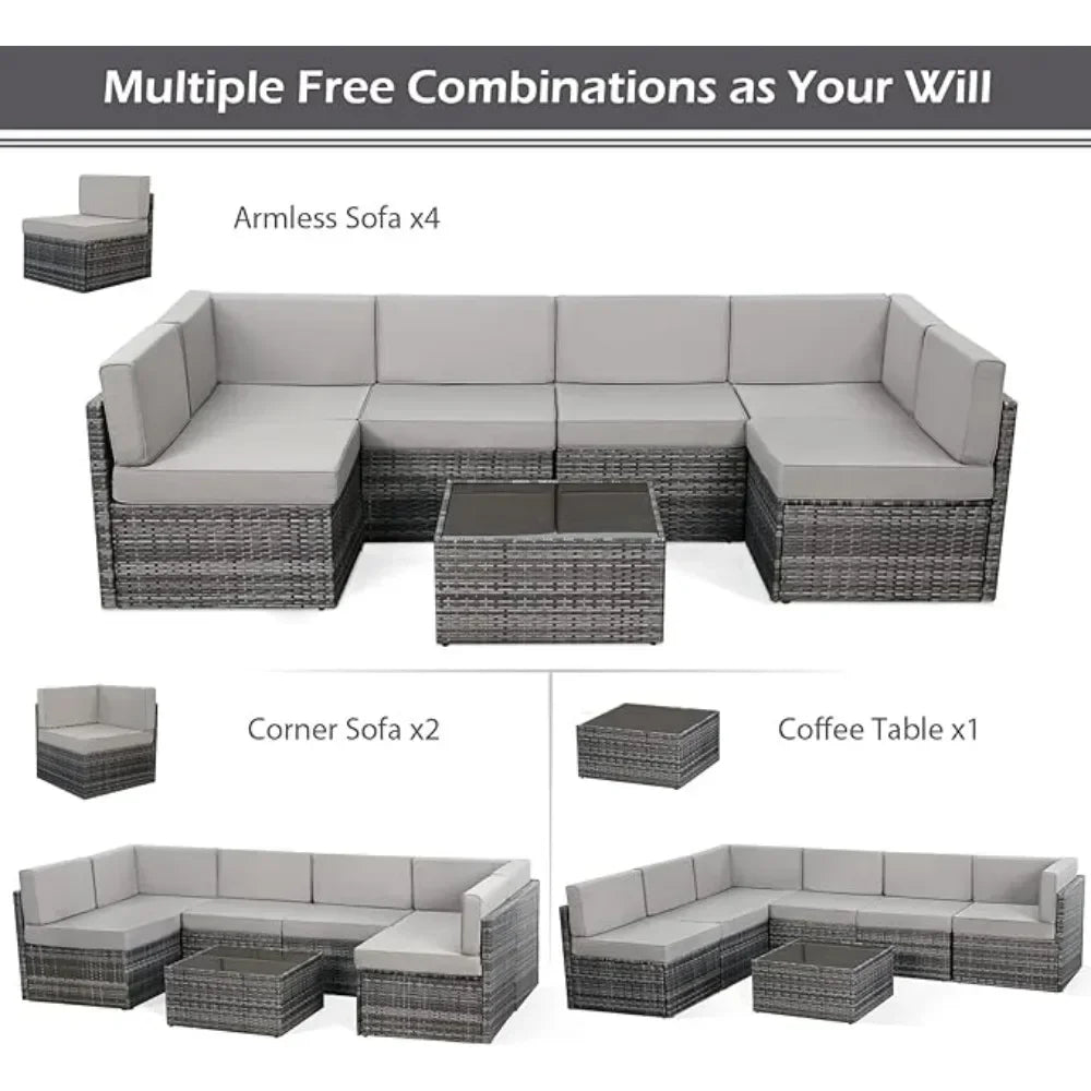 7-piece patio furniture set - All About Variety