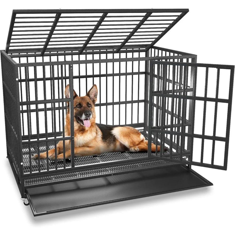 Heavy Duty Escape-Proof Dog Kennel for Large Dogs