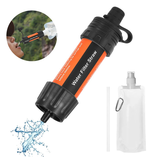 Outdoor Survival Water Filter Straw Camping Equipment