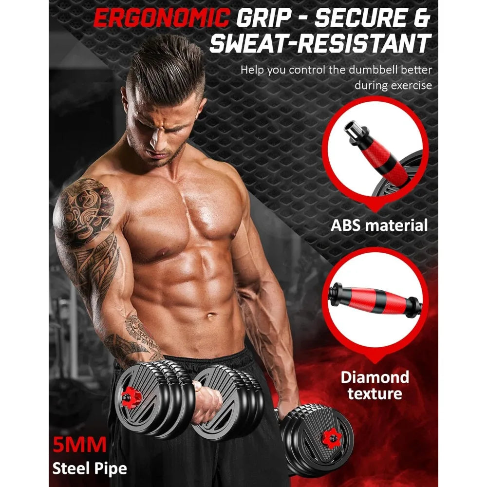 Gym Equipment with Dumbbell,  Kettlebell, Push-Up Modes - All About Variety