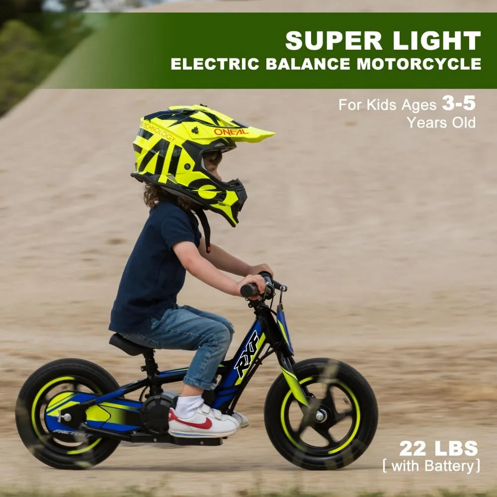 Electric Balance Bike for Ages 3-6/5-12