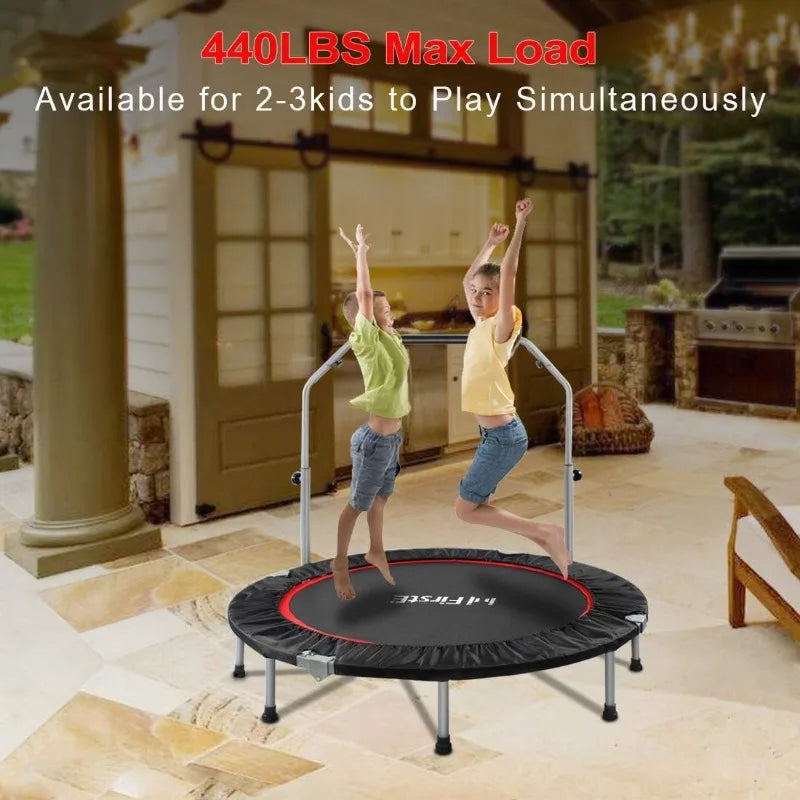 Foldable Fitness Trampolines with 4 Level Adjustable Heights - All About Variety