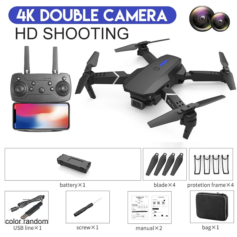 Drone 4K With 1080P Wide Angle HD Camera