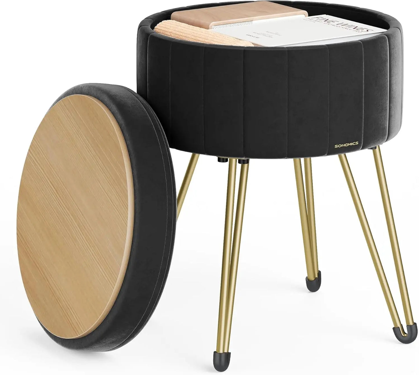 Small Ottoman Stool with Storage