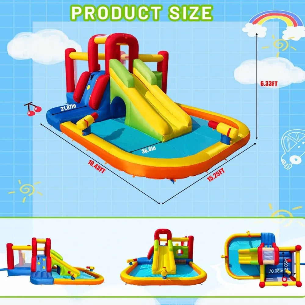 Bounce House Inflatable Water Slides for Kids