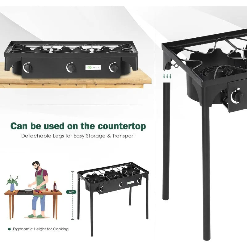 Outdoor Camping Stove Gas Cooker w/Detachable Legs - All About Variety