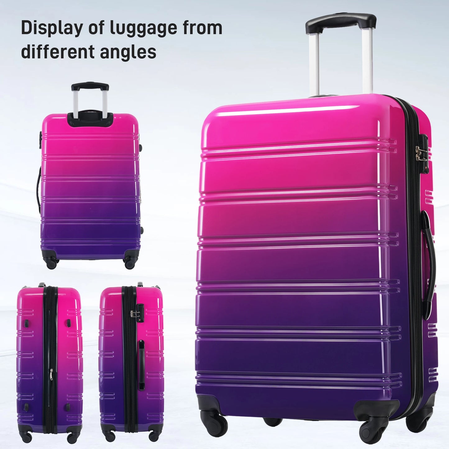 Hardshell Luggage Sets 3 Piece Expandable Suitcase