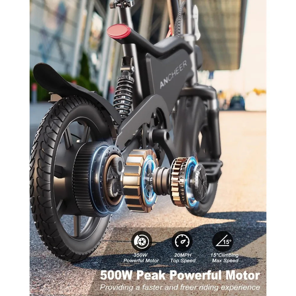 14" Folding 22MPH Ebike